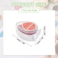 thumbnail image 2 of Uxcell Pigment Ink Pads for Stamps, 1.9 x 1.4 Inch Water Drop Shape Embossing Craft Chalk Sticky Ink Pad Stamp for Wood, Fabric, Fingerprint, Scrapbook, DIY Card Making, Crimson, 2 of 6