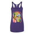 thumbnail image 3 of Neon Lab Dog Lover Shirt | Labrador Dogs Speak To Those Who Listen | Dean Russo Art Animal Lover Tri-Blend Racerback Tank Top, Purple Rush, Large, 3 of 6