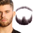thumbnail image 1 of Barba falsa Bigote realista Atado a mano completo Perilla Vello facial Adultos Hombres Maquillaje Encaje Barbas postizas invisibles para disfraces de Halloween Entretenimiento Drama Fiesta Película Ma, 1 of 5