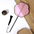 thumbnail image 4 of Butterfly Fan Imitation Flower Luo Shaped Fan Long And Short Handle Fan Hanfu Dance Retro Shooting Props Round Fan, 4 of 4