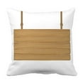 thumbnail image 1 of ABPHQTO Letrero de tablero de madera colgante real en una funda de almohada blanca Funda de almohada Protector de almohada Cama 45x45 cm, 1 of 1