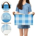 thumbnail image 4 of Ryvnso Blue Geometric Checkered Grid Pattern Storage Bins Large Basket Foldable Cube Toys Organizer with Handles 1 PC, 4 of 7