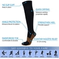 thumbnail image 3 of 8 Pairs Copper Compression Socks for Women & Men Circulation（Black，Medium）, 3 of 5