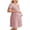 Dirty Pink, variant on Women 3 in 1 Labor and Delivery Gown Split Front Flap Maternity Hospital Dress Nursing Nightgown for Breastfeeding