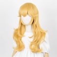 thumbnail image 1 of Peluca para cosplay con pelo sintético de la princesa Peach, 80 cm, 1 of 1