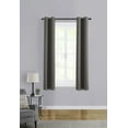 thumbnail image 5 of Mainstays Room Darkening Grommet Curtain Panel Pair, Set of 2, Gray, 30"W x 63"L, 5 of 6