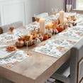 thumbnail image 3 of Fall Placemats Set of 6 White Pumpkin Autumn Place Mats Thanksgiving Placemat Autumn Green Vine Leaf Table Mats for Dining Kitchen Table Holiday Dinner Party Home Fall Decorations 13x19 Inch, 3 of 8