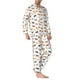thumbnail image 2 of Balery Horses Pijama para Hombre de Dos Piezas con Manga Larga, Conjunto de Dormir y Descanso Suave con Bolsillos-Small, 2 of 6