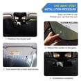 thumbnail image 2 of Qxltty Forest White Cat Car Windshield Sunshades Foldable UV Rays Sun Visor Protector Keep Your Vehicle Cool 53×23.5in, 2 of 8