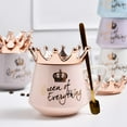 thumbnail image 5 of Farcauo Queen of Everything Mug with Lid Sweet White Mug with Crown Coffee Mugs Gift with Spoon & Coaster 12 oz Ceramic Cup Birthday Gift for Women Girls Mom Girlfriend Mothers Day Gifts for Women, 5 of 7