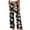 Black, variant on Womens Pants Women's Fashion Printing Elastic Waist Drawstring Fallow Full Length Casual Loose Pants, Black_S
