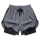 thumbnail image 4 of Bañadores de estilo americano para hombre, pantalones deportivos para correr, ropa interior, pantalones cortos informales de baloncesto antiexposición para entrenamiento de ilusión de dos piezas, 4 of 5