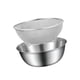 thumbnail image 1 of Juego de colador de alimentos de acero inoxidable, cuenco para lavar arroz, escurridor de agua para fregadero, 1 of 9