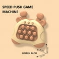 thumbnail image 7 of FIEWESEY Quick Push Console with Instant Sound Feedback,Handheld Fast Speed Pushing Game,Early Education Game Console,Pop it Fidget Toy Fast Push Game Decompression Toy (Brown), 7 of 7