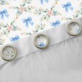 thumbnail image 4 of Homewish Cartoon Bowknot Ribbon Black Out Curtains,Rustic Flower Curtains Pack of 2 (42x63 Each),Blue Green White Bedroom Curtains For Girls,Microfiber Bedroom Decor, 4 of 6