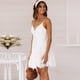 thumbnail image 5 of Vestido sin mangas de encaje para mujer, mini vestido de verano sin mangas con cuello en V y encaje Irfora M, 5 of 7