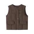 thumbnail image 1 of Ailaofu Womens Puffer Vest Ladies Sleeveless Zip Up Outerwear Warm Puffer Lightweight Down all Winter Jackets Coats, 1 of 3