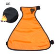 thumbnail image 1 of Delantal para mascotas, toalla de saliva, felpa corta, mantiene caliente, impermeable, delantal para perros para mascotas pequeñas, naranja XS, 1 of 5