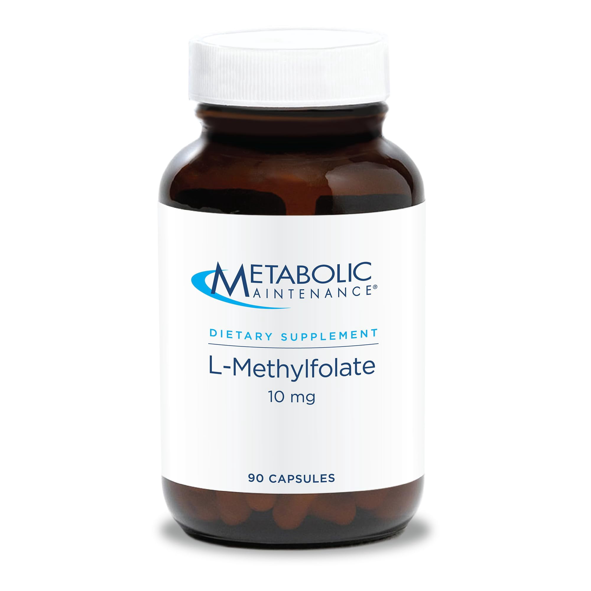 Metabolic Maintenance L-Methylfolate 10mg - Gluten-Free & Dairy-Free Folate Supplement - Supports Cognitive + Brain Health - L Methylfolate for Daily Use (90 capsules)