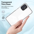 thumbnail image 7 of for Samsung A51 4G Luxury case, Hybrid Soft Silicone Bumper & Crystal Clear Hard PC Back,3 in 1 Military Drop Protection Transparent, Camera Lens Protection Case for Samsung Galaxy A51 4G, Black, 7 of 7