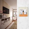thumbnail image 5 of Yayeee Rocker Switch Wall Plate 3-Gang 6.5"x4.6" Home Decorative Outlet Cover, Sleeping Black Cat, 5 of 6