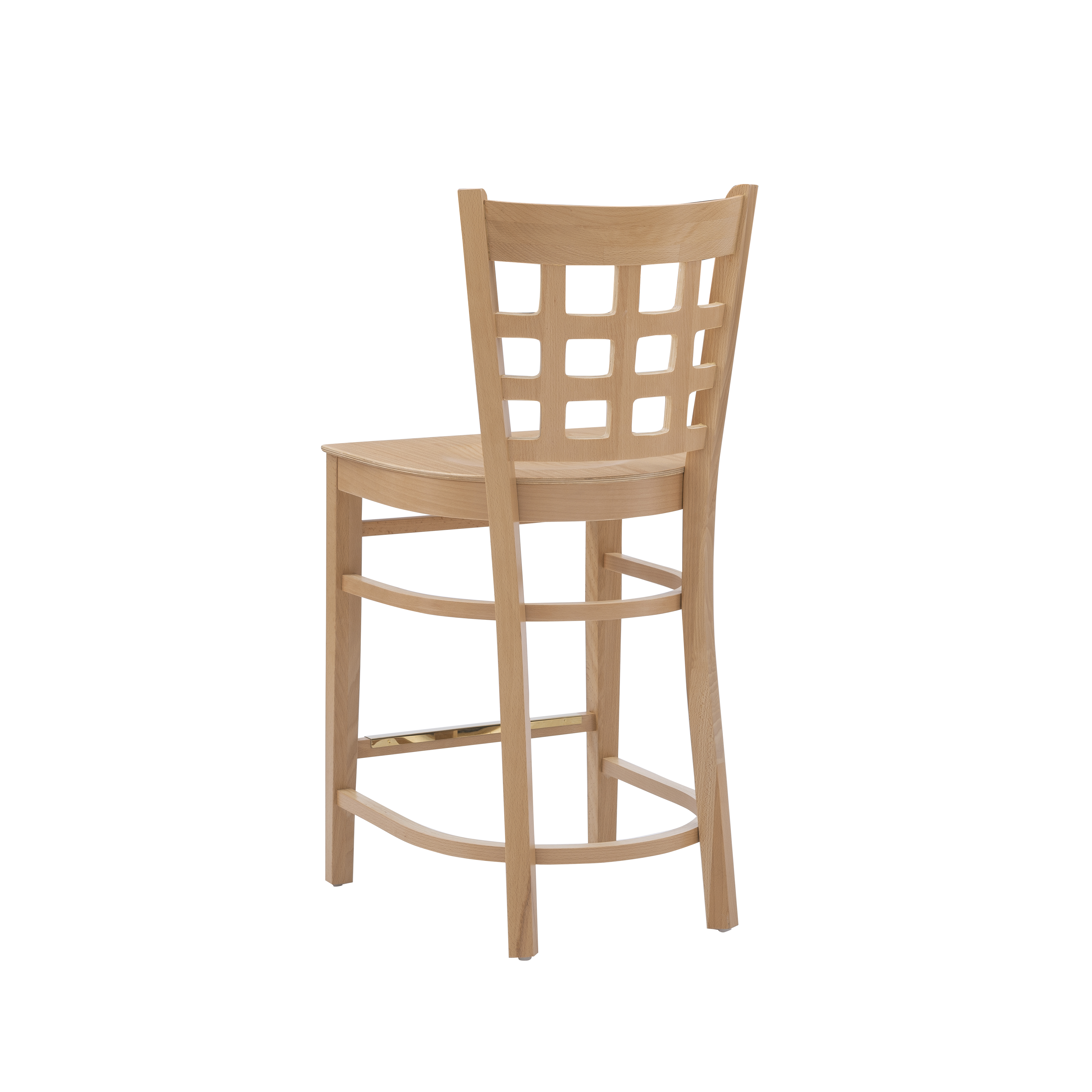 Linon Neville 24" Natural Indoor Wood Counter Stools, Set of 2