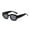 Black, variant on Sunglasses-Women Plastic Trendy Classic Square 70S 80S 90S Vintage Shades Double Bridge Aviators Green One Size
