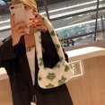 thumbnail image 2 of Retro Mujer Estampado de flores Hombro Axila Bolsa Invierno Felpa Monedero (Verde) Tmvgtek Oficina Multiescena Multifunción, 2 of 9
