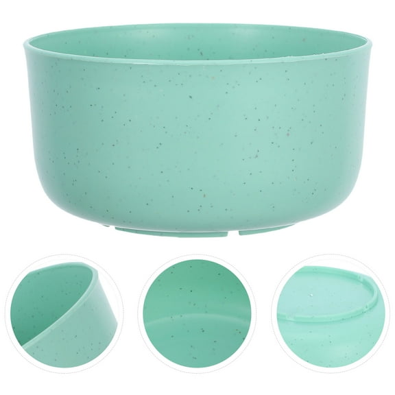 FRCOLOR 10 Pcs Plastic Fruit Bowl Lunch Unbreakable Serving Bowls Large Light Green