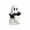 A002- Style B (Ghost Holding Black Cat Horizontally), variant on Large Ghost Figurine Set, Halloween Ghost Decorations, Black Cat Halloween Decor, Halloween Home Decor, 6X4.5 Inch Indoor Halloween Statue for Tabletop Mantel Shelf Party