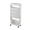 White, variant on NTGFU 5-Tier White Movable Bookshelf, Tableside Bookshelf, Book Storage Rack, File Storage Rolling Bookcase, Movable Folder Storage Cart with Wheels, Tableside Storage Cabinet with Wheels