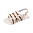 thumbnail image 2 of YOUYEDIAN Pantoufles pour Femmes Été Chaussures de Maison Mignonnes Sandales d'Intérieur Confortables Sandales d'Extérieur (Blanc), 2 of 8
