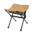 thumbnail image 6 of koolsoo Camping Stool Outdoor Foot Stool Space Saving with Mesh Pocket Fishing Chair Seat Supplies for Traveling Outdoor Khaki, 6 of 8