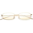 thumbnail image 3 of Rectangle Eyeglasses Optical Men Metal Small Frame Glasses Frame Women Unisex, 3 of 6