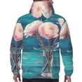 thumbnail image 7 of Sikiie Flowers in Glass Vase Men's Hoodie, Essentials Hoodie, Sweatshirt, Pullover Hooded Sweatshirt for Men-3X-Large, 7 of 7