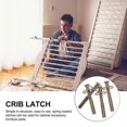 thumbnail image 2 of Mini Plunger Iron Latches Spring-Loaded Crib Replacement Cupboard Window Screen Repair Kit Furniture Bed Hardware, 2 of 4