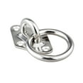 thumbnail image 3 of mmirethe Stainless Steel Hook Boat Yacht Ring Plate Square Round Fixed Loop Hardware Eye Hanging Deck Durable Accessory, 3 of 7