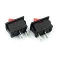 thumbnail image 4 of 5pcs On-off Kcd11 2pin 2p Negro Rojo Barco Coche Interruptor basculante Afortunado Sencillez, 4 of 5