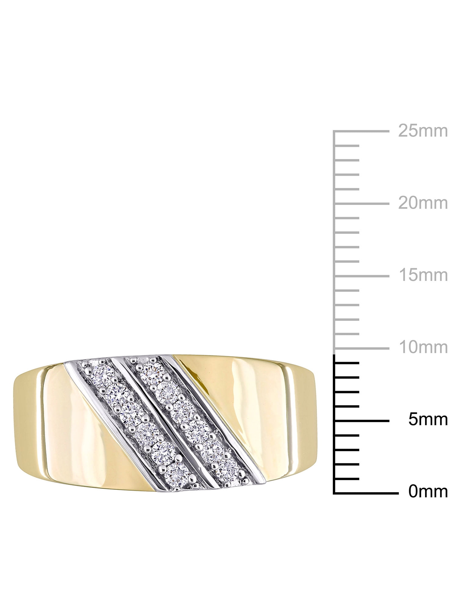 Everly Men's Diamond Sterling Silver Wedding Ring