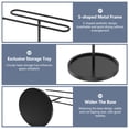 thumbnail image 6 of FVKRNYZ Towel Holder Stand, S Shaped Hand Towel Holder Rack for Bathroom Countertop with 7inch Stable Base for Kitchen Countertop, Black, 6 of 8