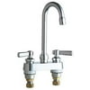 Chicago Faucets 895-Vpa Commercial Grade Centerset Bathroom Faucet - Chrome