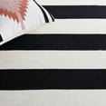 thumbnail image 6 of SAFAVIEH Montauk Saranna Geometric Cotton Area Rug, Black/Ivory, 3' x 3' Round, 6 of 8