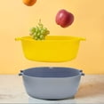 thumbnail image 3 of YgkuHd Double-layer Plastic Washing Basin Multi-functional Living Room Basket Kitchen Artifact Household Fruit Washing Fruit Vegetable Basket, 3 of 5