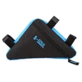 thumbnail image 1 of Greeniant Bolsa de sillín de marco de ciclismo de 4 colores, bolsa de alforja de bicicleta impermeable de buena calidad, bolsa con cremallera, Ciclismo azul negro, 1 of 5