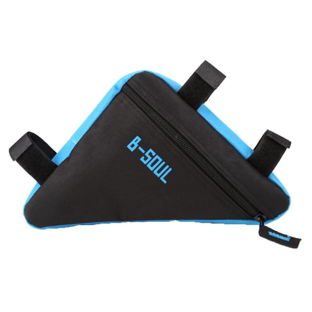 Greeniant Bolsa de sillín de marco de ciclismo de 4 colores, bolsa de alforja de bicicleta impermeable de buena calidad, bolsa con cremallera, Ciclismo azul negro