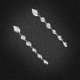 thumbnail image 5 of Pendientes colgantes geométricos de oro y plata shaofei, 5 of 5