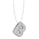 thumbnail image 2 of Collar Colgante de Oro Collar de Carta Incrustado con Collar de Cobre Hueco, Collar Colgante de Diamante de Carta Collar de Carta de Oro, 2 of 3