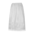 thumbnail image 4 of Women's Satin Half Slip Lace Long Underskirt Elastic Waist Long Slips for Under Dresses Extender Underskirt, 4 of 7