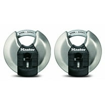 Master Lock M40XKAD Magnum Heavy Duty Stainless Steel Discus Padlock 2-Pack