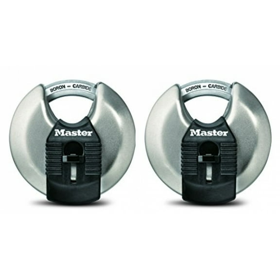 Master Lock M40XKAD Magnum Heavy Duty Stainless Steel Discus Padlock 2-Pack